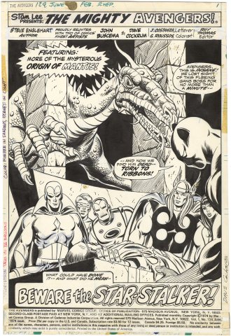 John Buscema | Avengers #124 p1 | Nostalgic Investments