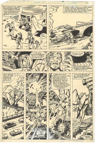 George Perez | Avengers #199 p15 (Signed) | Nostalgic Investments