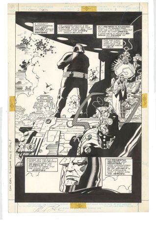 Mike Mignola | Cosmic Odyssey #1 p9 (Splash - Signed - Large Art) | Nostalgic Investments
