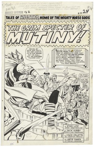 Jack Kirby | Journey Into Mystery #122 p1 (Signed Large Art Splash) | Nostalgic Investments