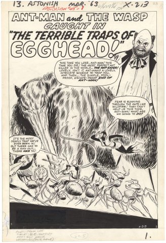 Don Heck | Tales to Astonish #45 p1 (Splash) (Second Wasp) | Nostalgic Investments