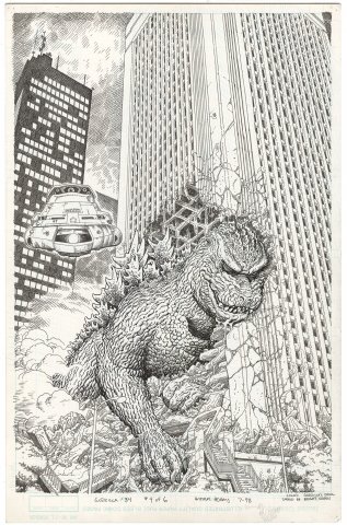 Arthur Adams | Terror of Godzilla (Dark Horse Classics) #4 Cover | Nostalgic Investments