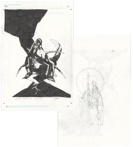 Mike Mignola | Weatherman Unpublished Cover | Nostalgic Investments