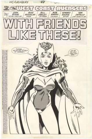 John Byrne | West Coast Avengers #47 p1 (Splash) | Nostalgic Investments