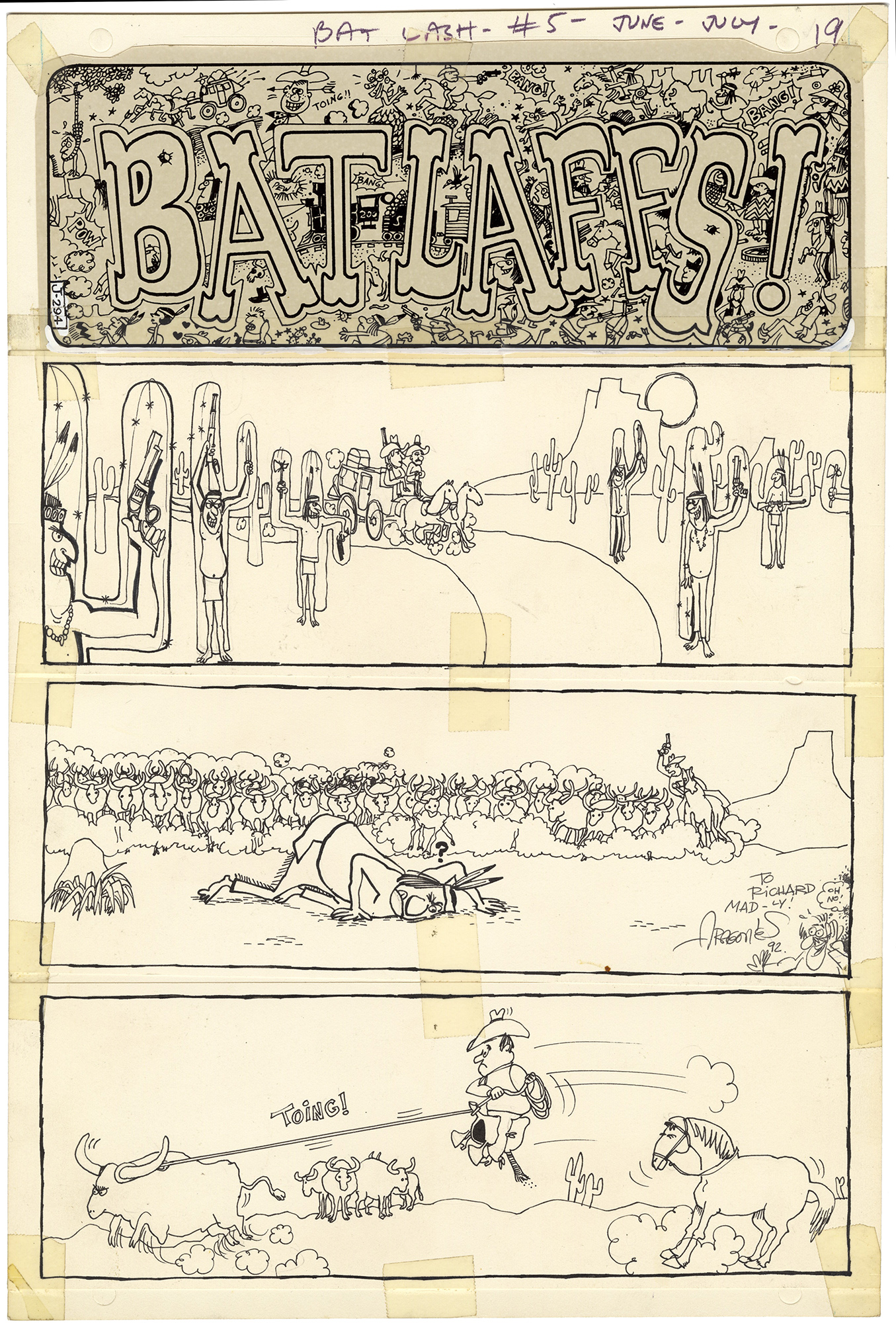 Original Comic Art by Bat Lash 5 P19 Nostalgic Investments