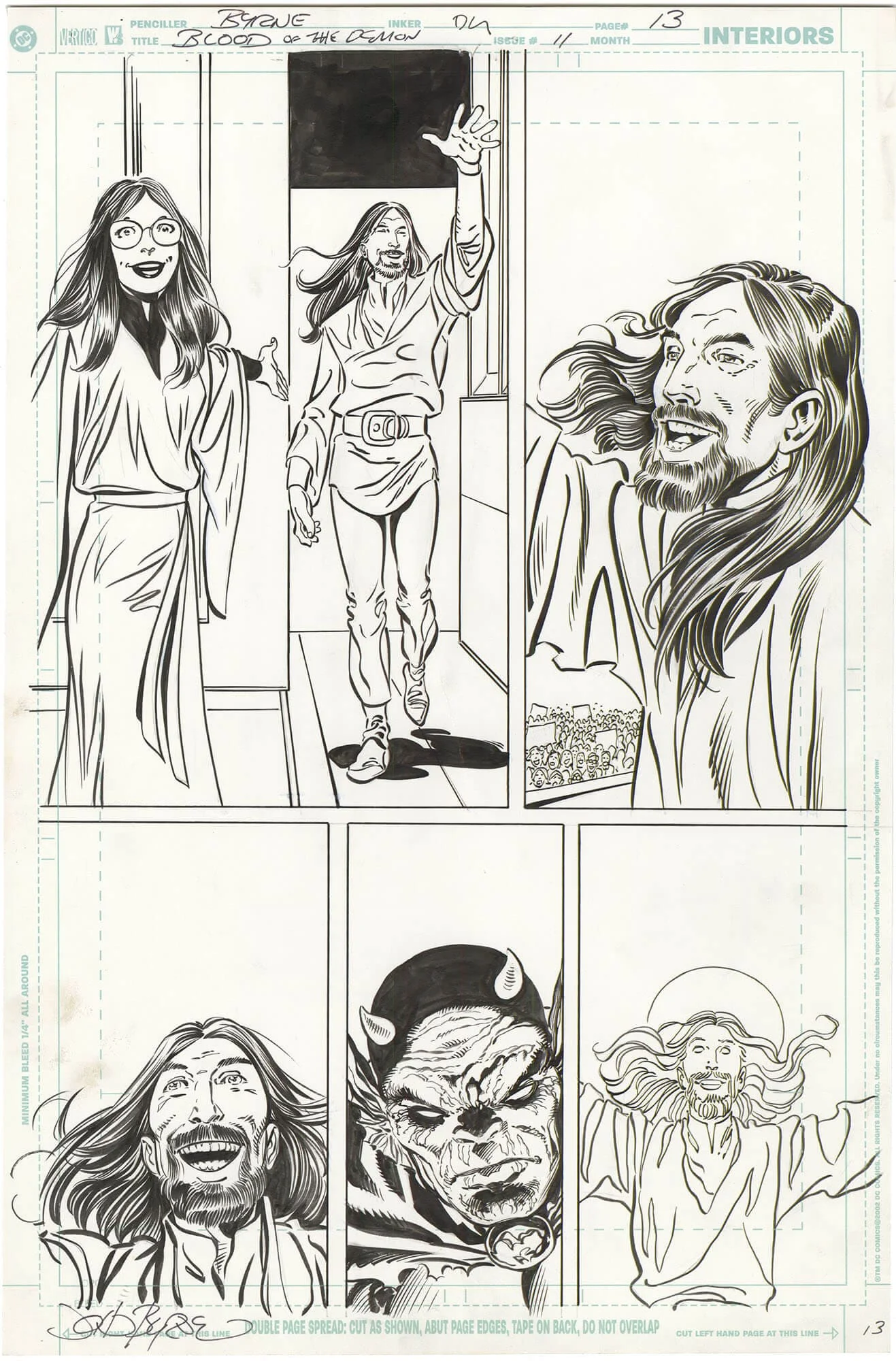 Original Comic Art by Blood Demon 11 P13 Signed | Nostalgic Investments