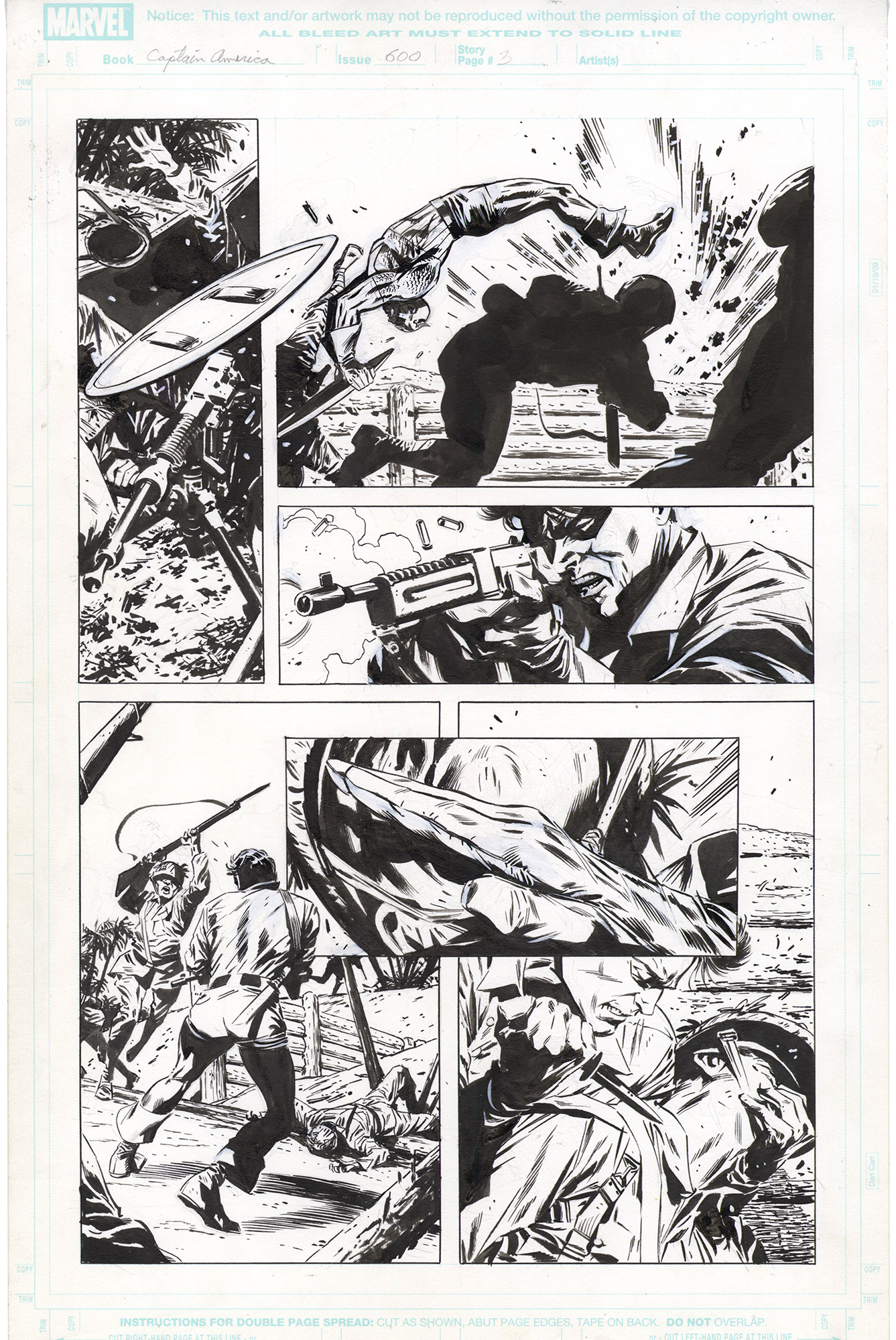 Original Comic Art by Captain America 600 P3 | Nostalgic
