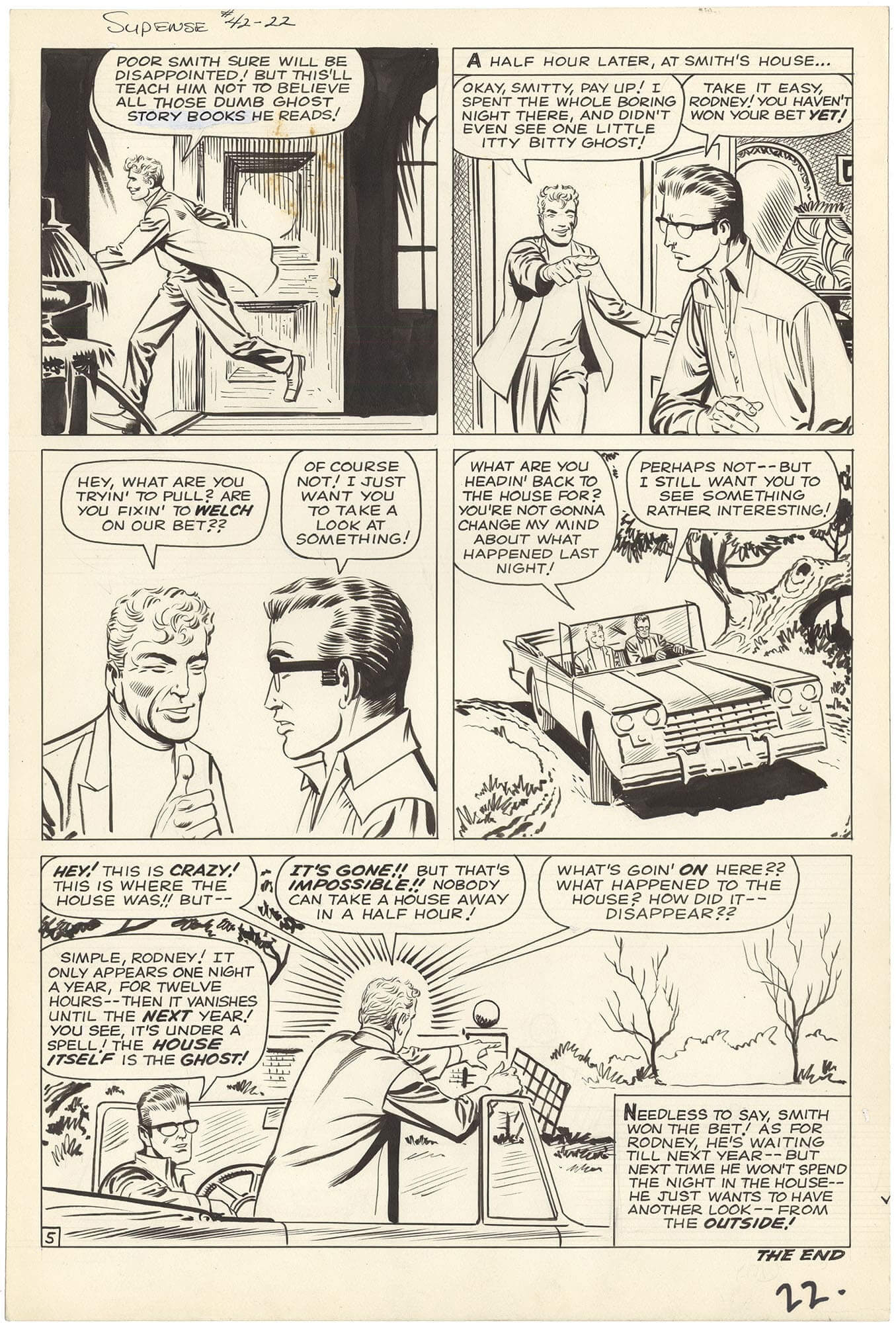 Original Comic Art by Steve Ditko | Tales Suspense 42 P5 Last Page