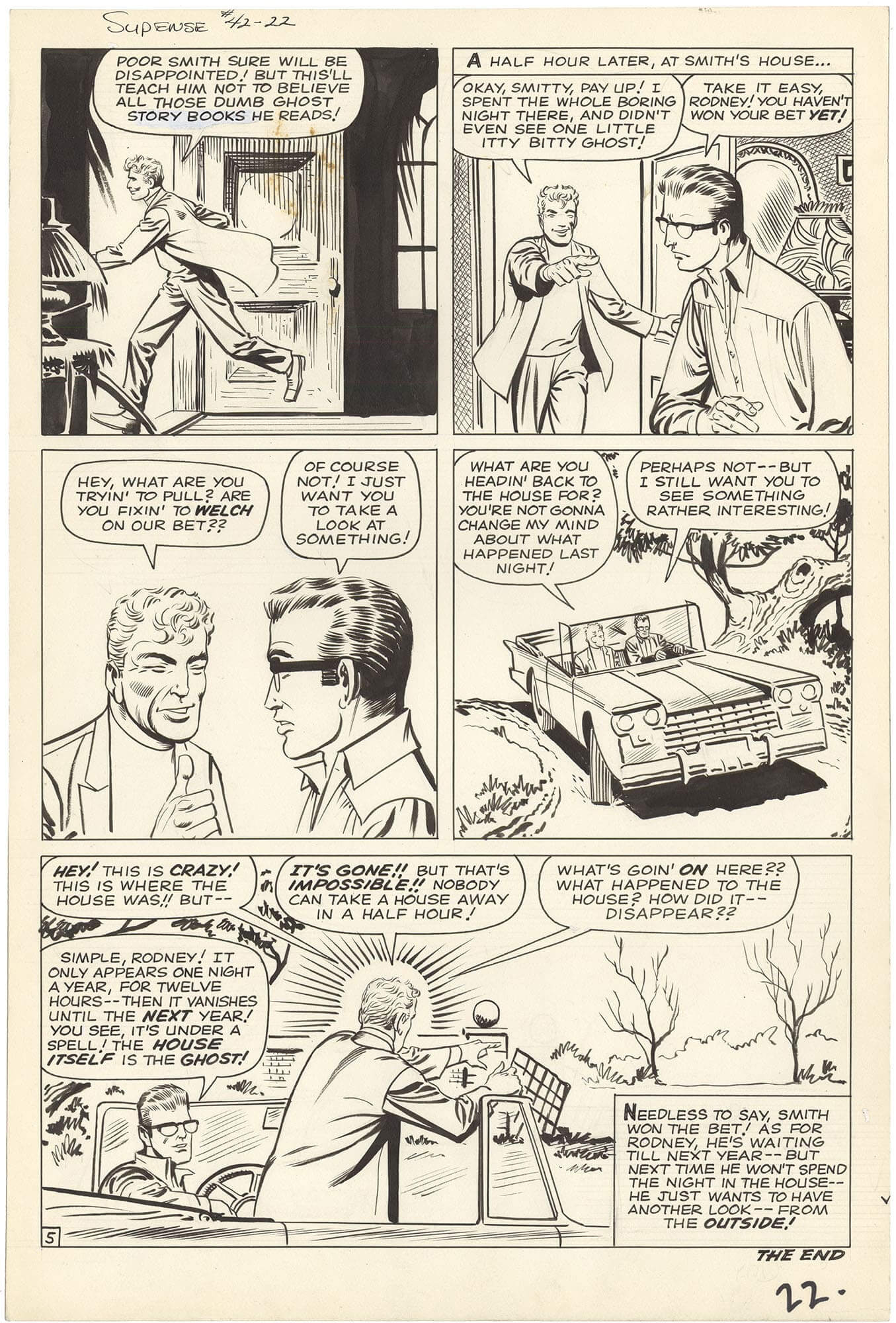 Original Comic Art by Steve Ditko | Tales Suspense 42 P5 Last Page