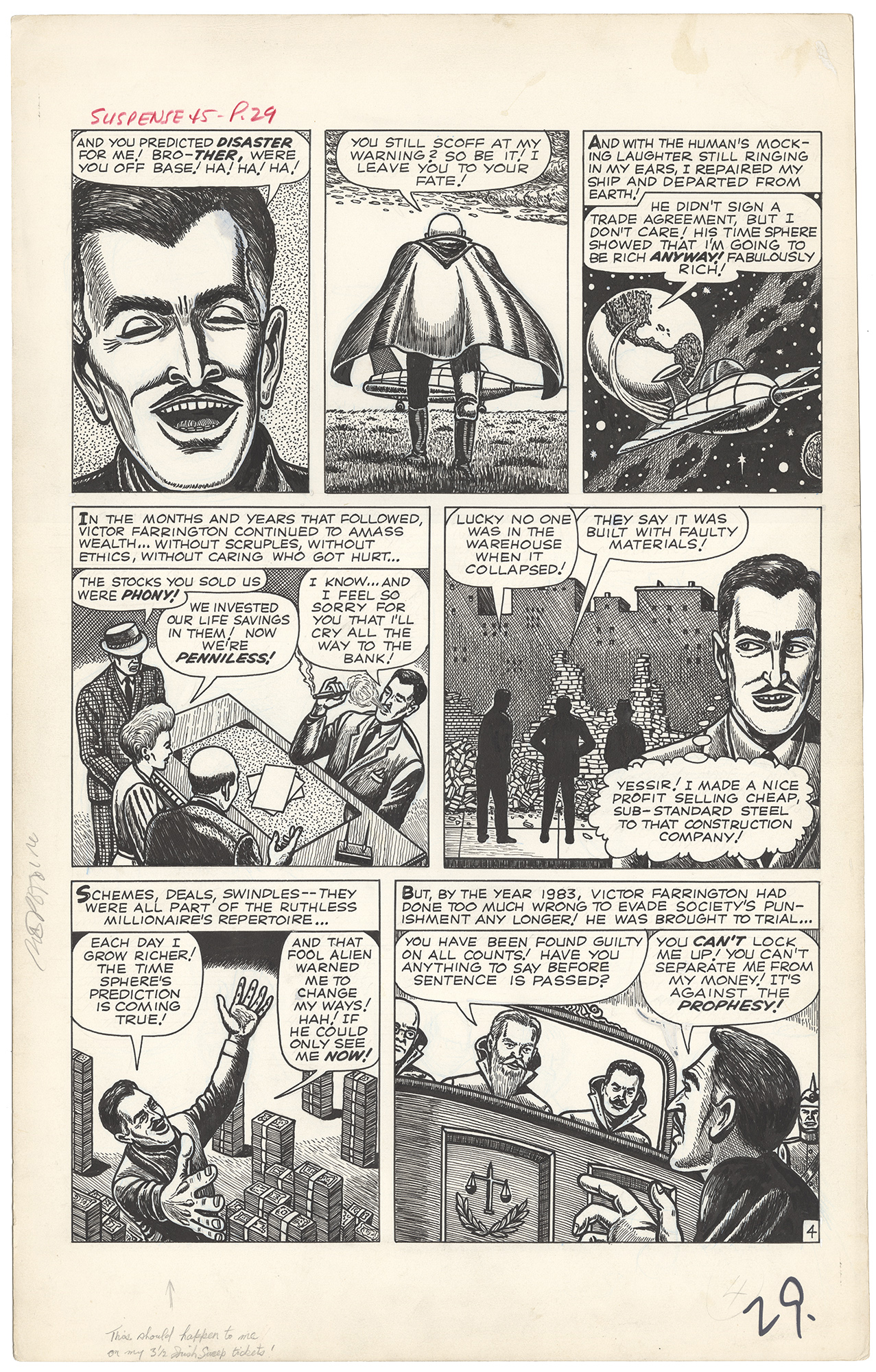 Original Comic Art by Tales Suspense 45 P4 Large Art | Nostalgic