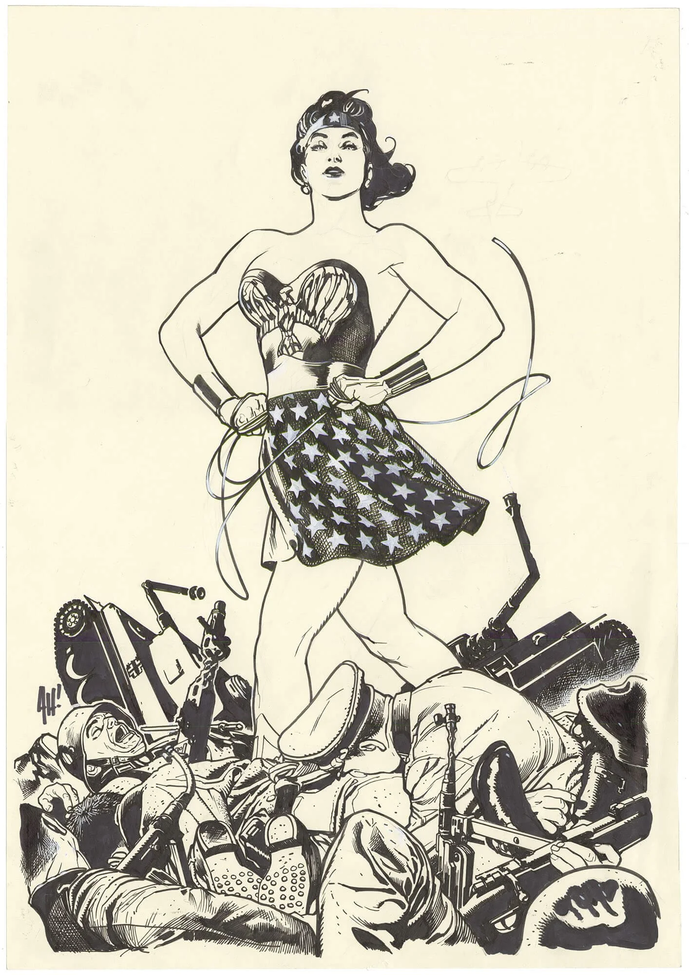 Original Comic Art by Wonder Woman 750 Cover Large Art | Nostalgic ...
