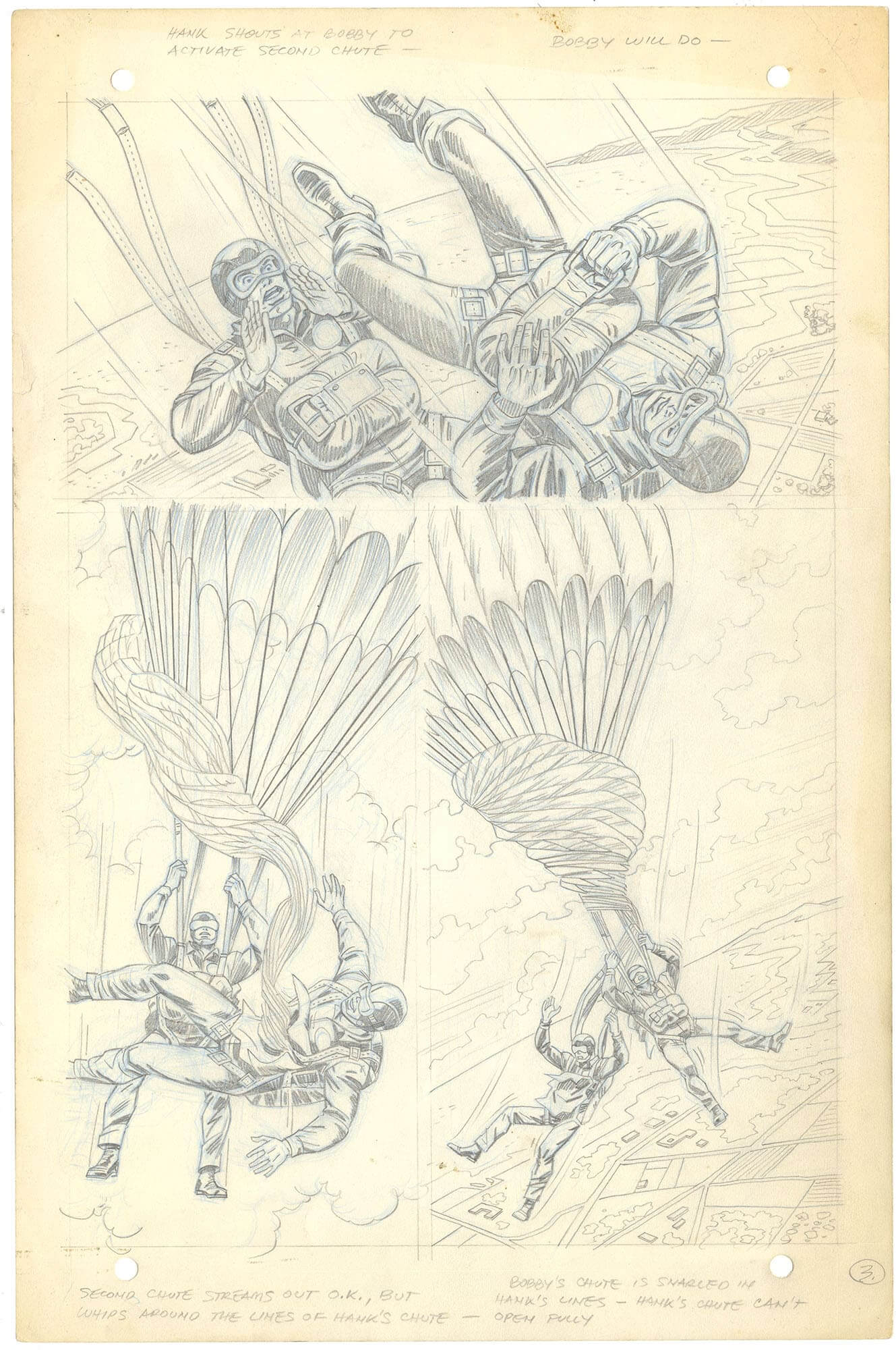 Original Comic Art by X Men 49 P3 Unused Pencilrare Nostalgic Investments