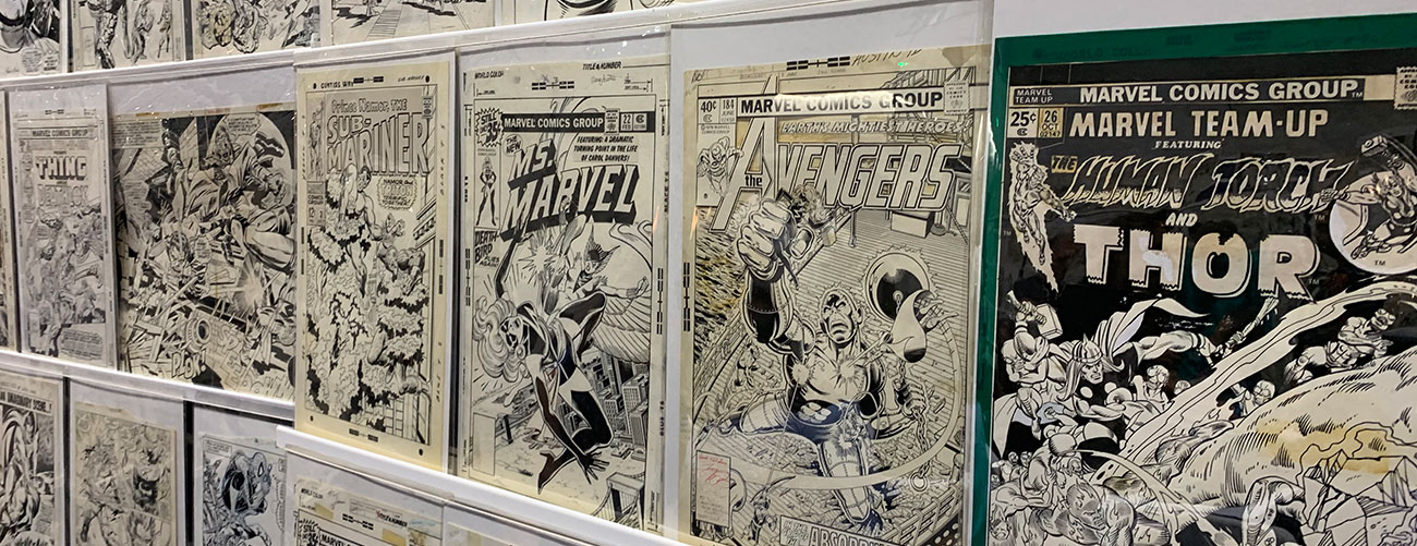 Wall of Comic Art