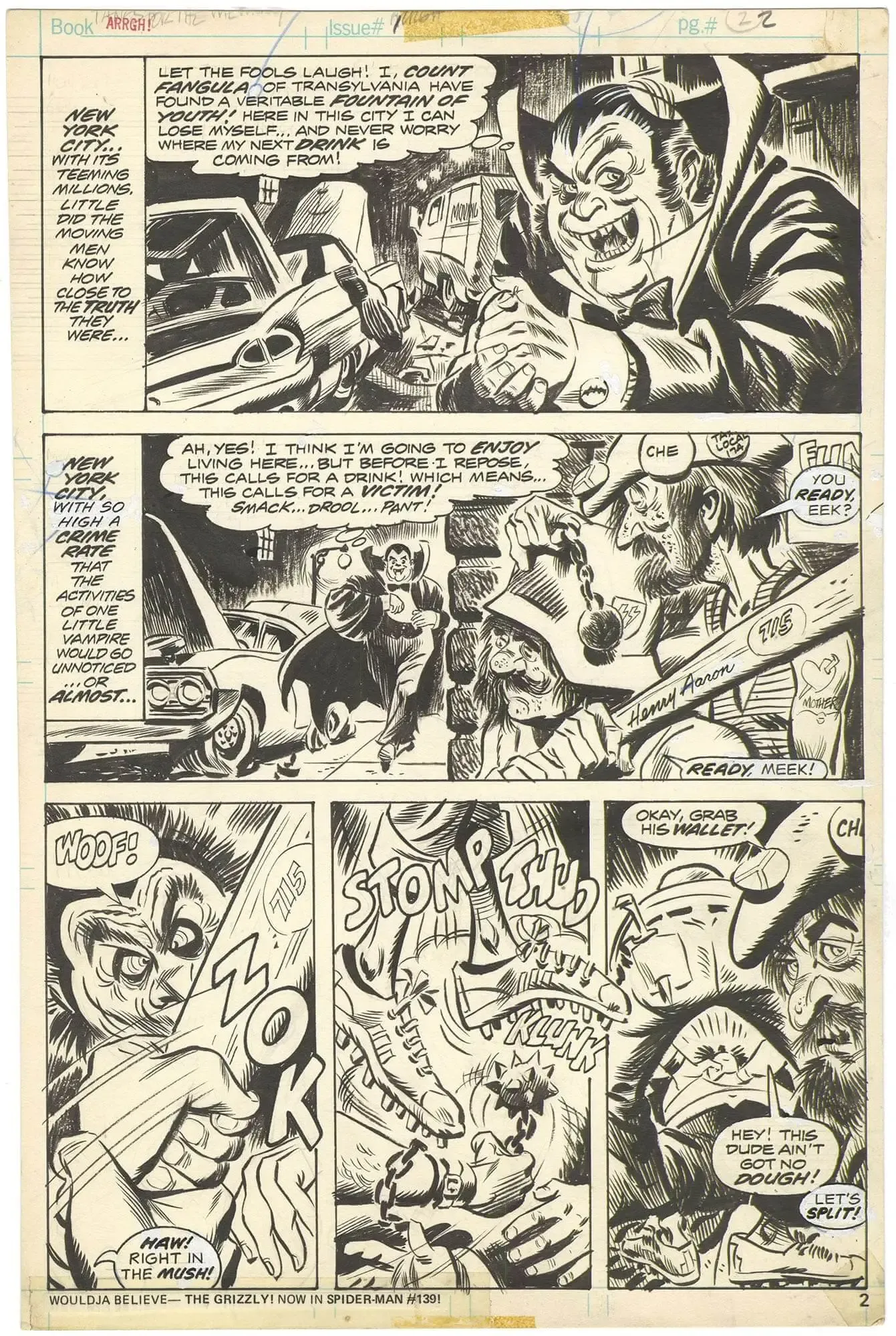 Original Comic Art by Arrgh 1 P2 First Issue | Nostalgic Investments