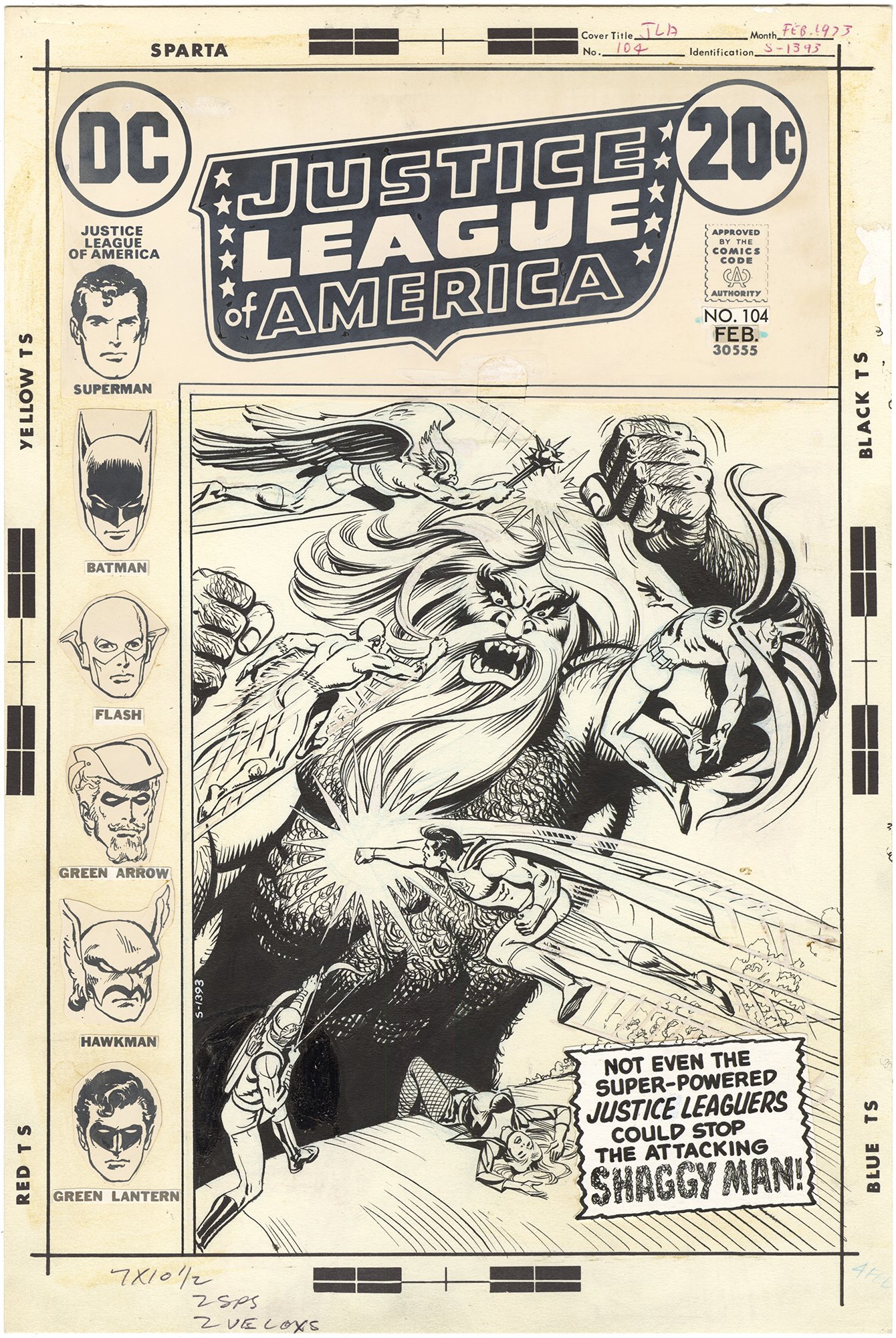 Justice League of America #104 Cover
