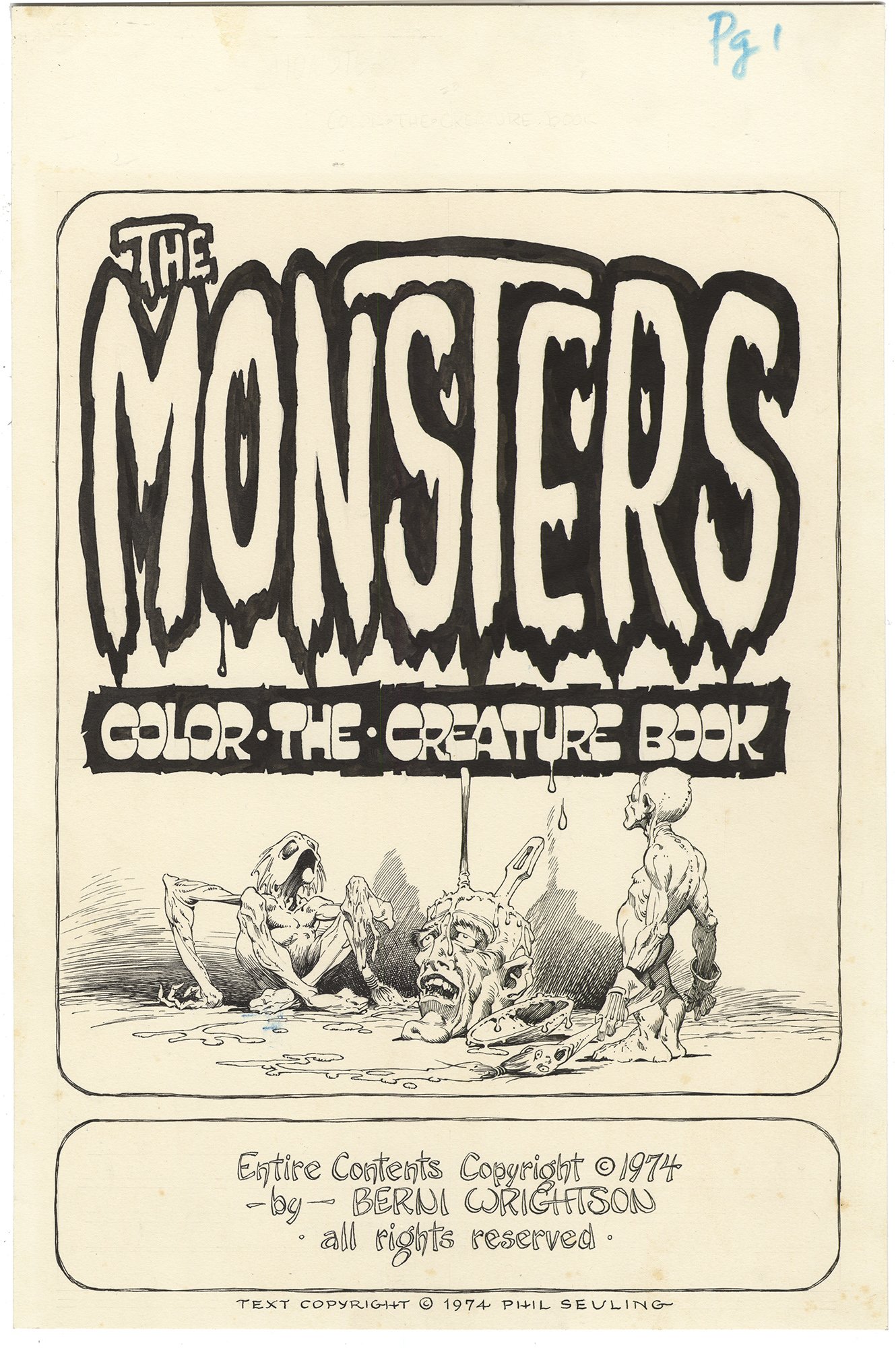 Monsters Color-the-Creature Book #1 p1