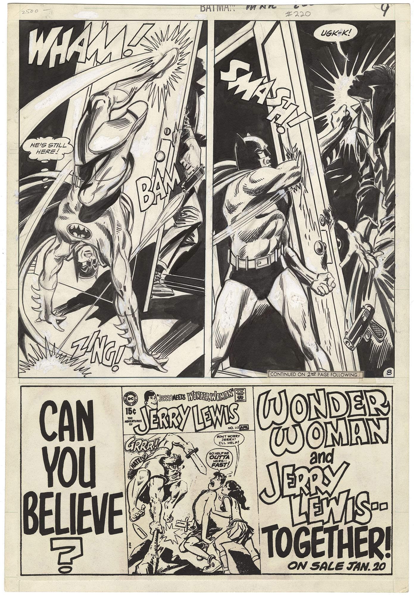 Original Comic Art by Batman 220 P8 | Nostalgic Investments