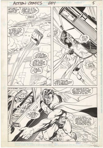 Action Comics #684 p5 (Doomsday Saga)