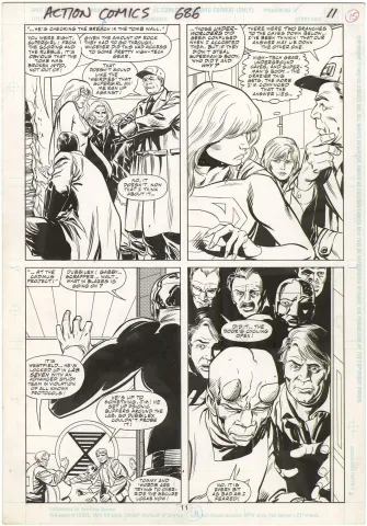 Action Comics #686 p11 (Death of Superman)