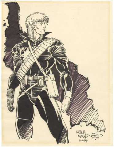 Longshot Illustration - Arthur Adams  (Predates First Appearance by a year)