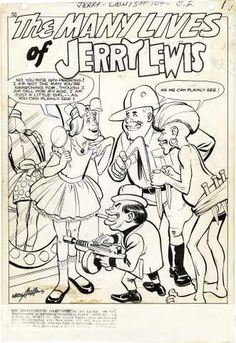 Adventures Of Jerry Lewis #104 P1 Comic Art