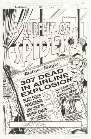 Amazing Spider-Man #14 p1 (Splash - Signed)