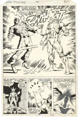 Amazing Spider-Man #187 p21 (It’s Electric)(Splash)