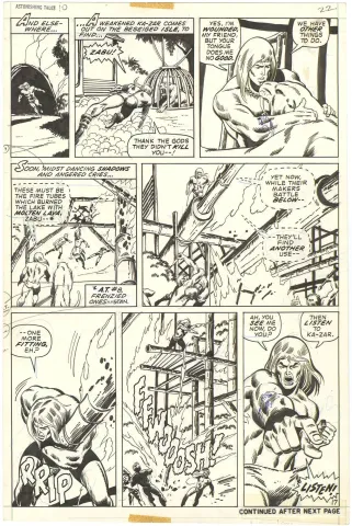 Astonishing Tales #10 p17 (Ka-Zar and Zabu)