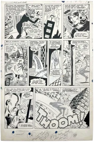 Don Heck - Avengers #29 p14 (Large Art)