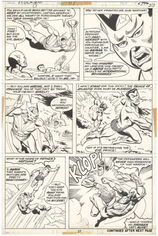 Avengers #117 p27 (Awesome Battle!)