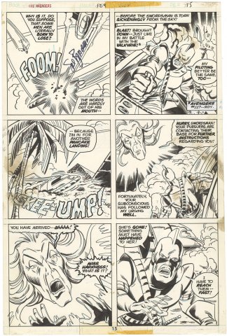 Avengers #129 p15 (Signed)