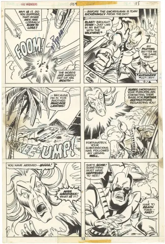Avengers #129 p15 (Signed)