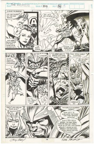 Avengers #334 p18 (Signed)