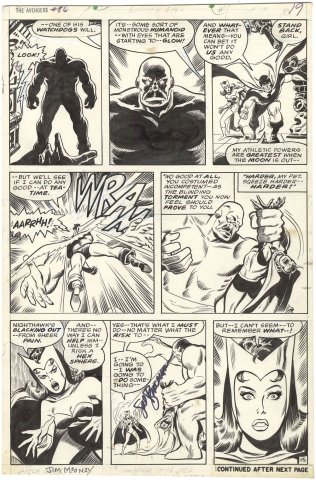 Avengers #86 p15 (Signed Twice)