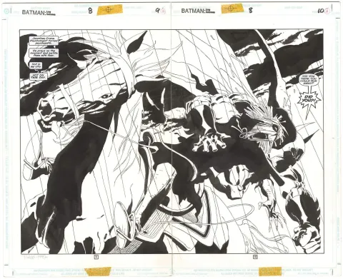 Batman: The Long Halloween #8 p9-10 (Double Spread)