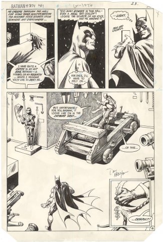 Batman #371 p18 (Signed)(⅔ Splash)