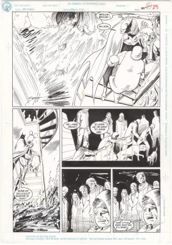 Batman #471 p21 (Signed) (Half Splash)