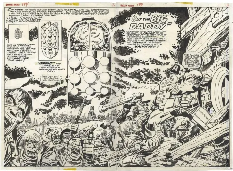 Captain America and Falcon #194 p2+p3 (Double Spread)