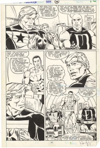 Captain America #339 p8 (Signed)