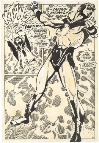 Captain Marvel #17 p14 (First New Captain Marvel)