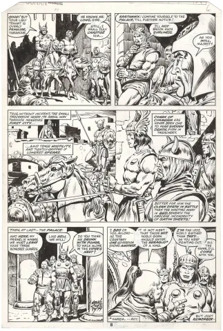 Conan The Barbarian Annual #4 p8 (Signed) (Gorgeous!)