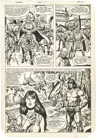 Conan the Barbarian #150 p5 (Half Splash)