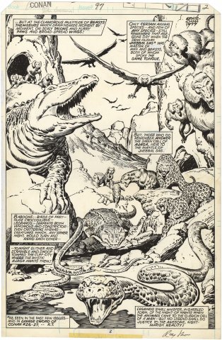 Conan the Barbarian #97 p2 (Signed Splash)