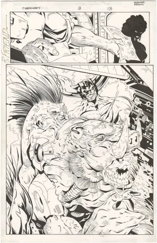 Cybernary #3 p13 (Splash)(Signed)
