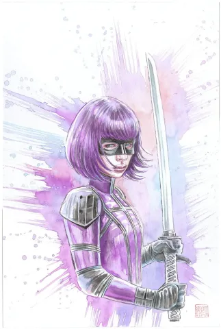 Kick-Ass Hit Girl #1 Cover (Signed)