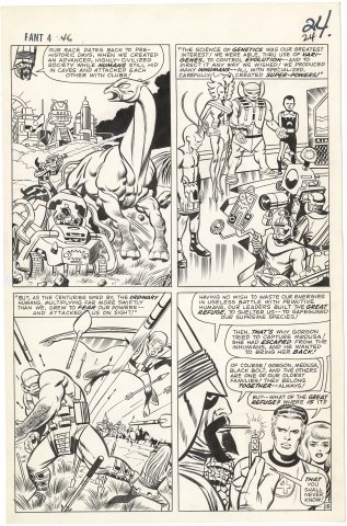 Fantastic Four #46 P18 (First Inhumans) Comic Art