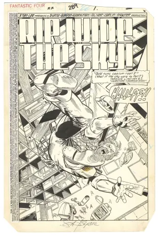Fantastic Four #289 p1 (Splash) (Signed)