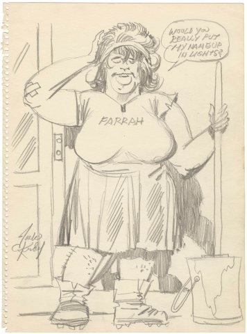 Jack Kirby Pencil (Farrah - the Maid)