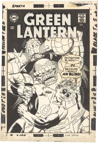Green Lantern #56 Cover (Large Art) Comic Art