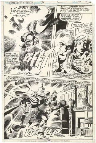 Howard the Duck #31 p15 (Cover scene)